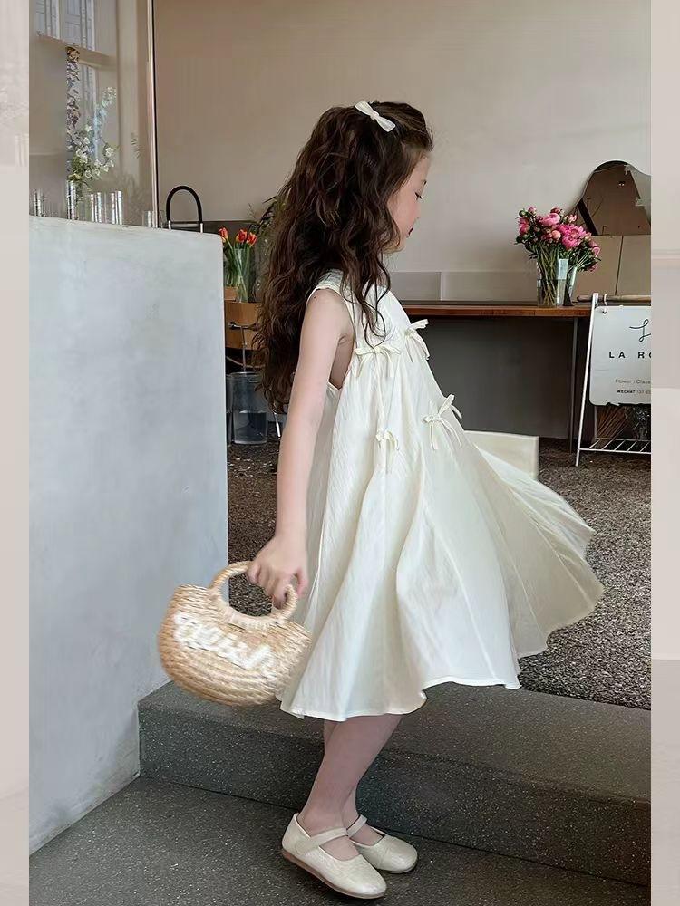 Girls Summer Sleeveless Princess Dress Korean Lightweight Kids Sundress
