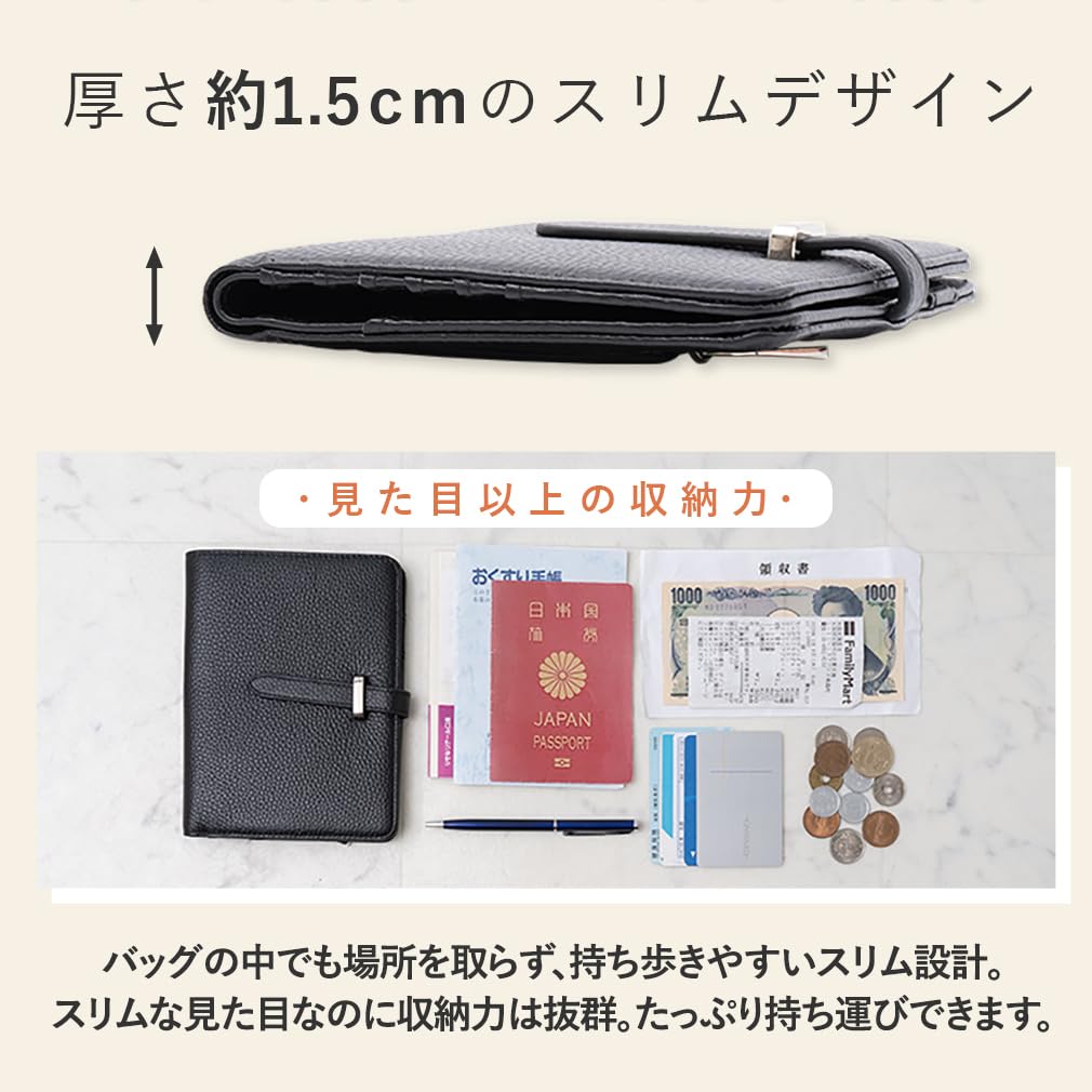 VITAFELICE Women's 10-Pocket Multi-Case (inb-10046p) (Light Gray)