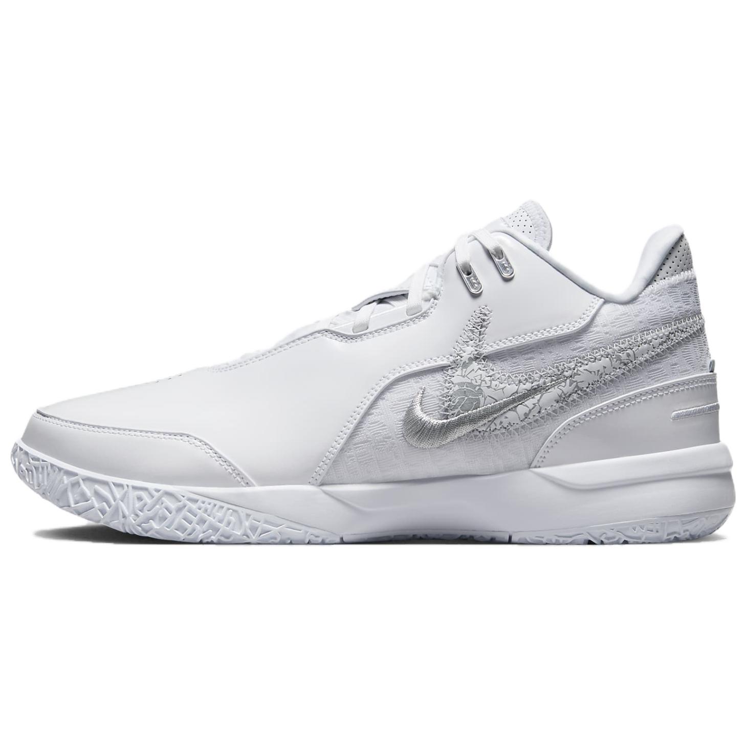 

Nike Zoom LeBron NXXT Gen AMPD White Metallic Silver Unisex Sneakers Light-Smoke-Grey FJ1566-102 41