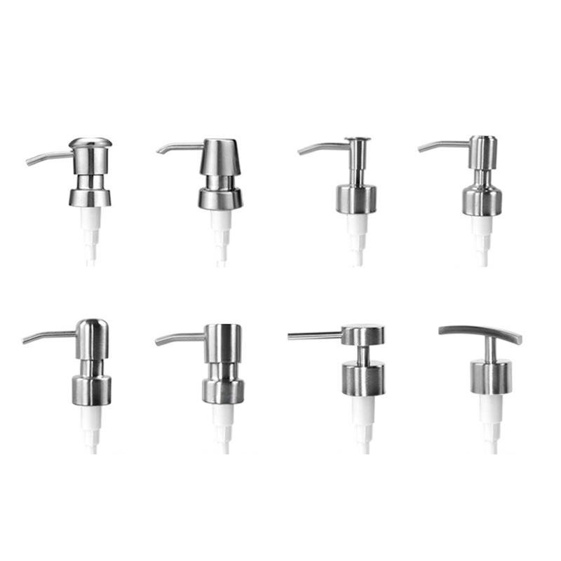 Modern Stainless Steel Lotion Dispenser Pump Nozzle Fits Any 25mm Bottle