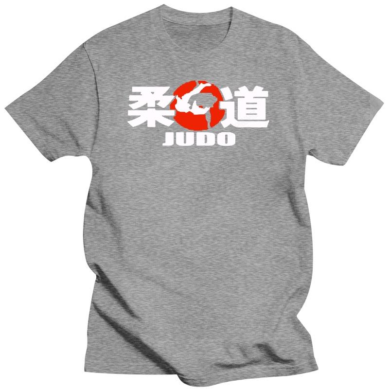

New Summer cotton Tee Shirt New Judo Grapling Logo Japan Martial Art Men s Black fashion T-Shirt Size S to 3XL Cool T-shirt 4XL