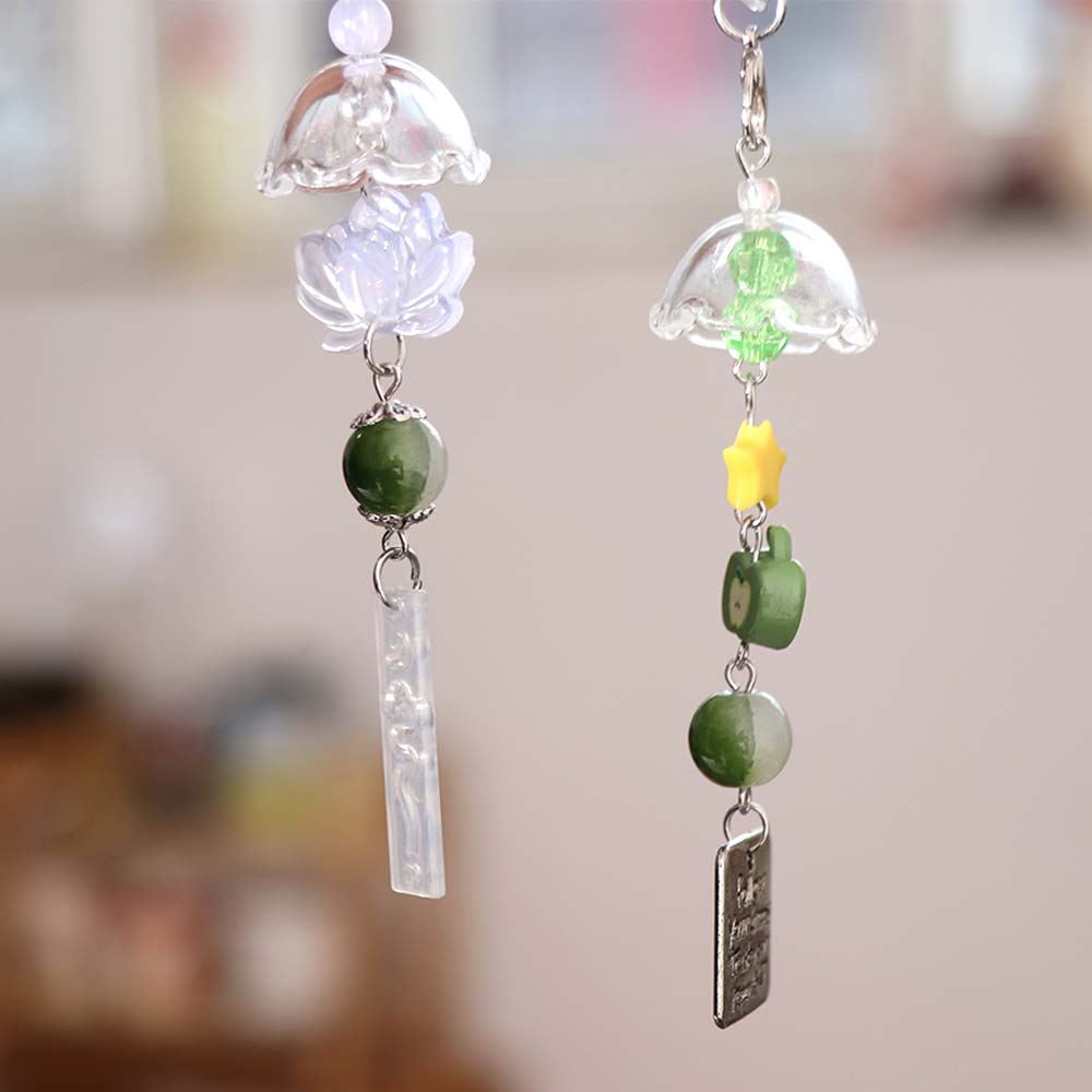 Phone Straps Transparent Keychain Star Wishing Bottle Mobile Phone Lanyard  Jewelry Accessories
