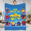 The Wiggles Dětská hudební skupina z Austrálie Cestovní deka na letadlo Flanelová přehozová deka Pro venkovní použití Super teplá přikrývka