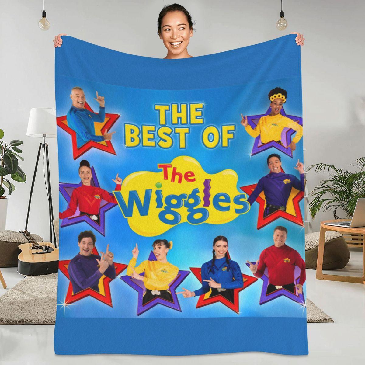 Jessica Chen Unisex The Wiggles Blankets Australian Children's Music Group Airplane Travel Flannel Throw Blanket For Outdoor Super Warm Bedspread