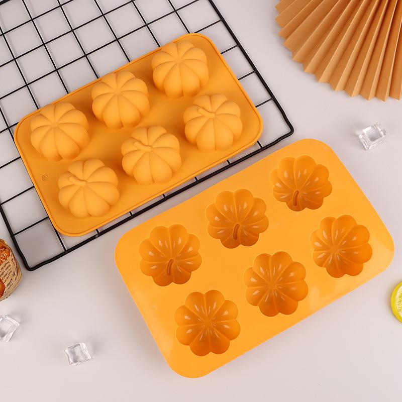 Balkabağı Silikon Kalıplar Şükran Günü Sonbahar Temalı Buz Küpü Tepsisi Silikon Kalıp Muffin Çikolata Hasat Pastası Pişirme Dekorasyon Kalıbı