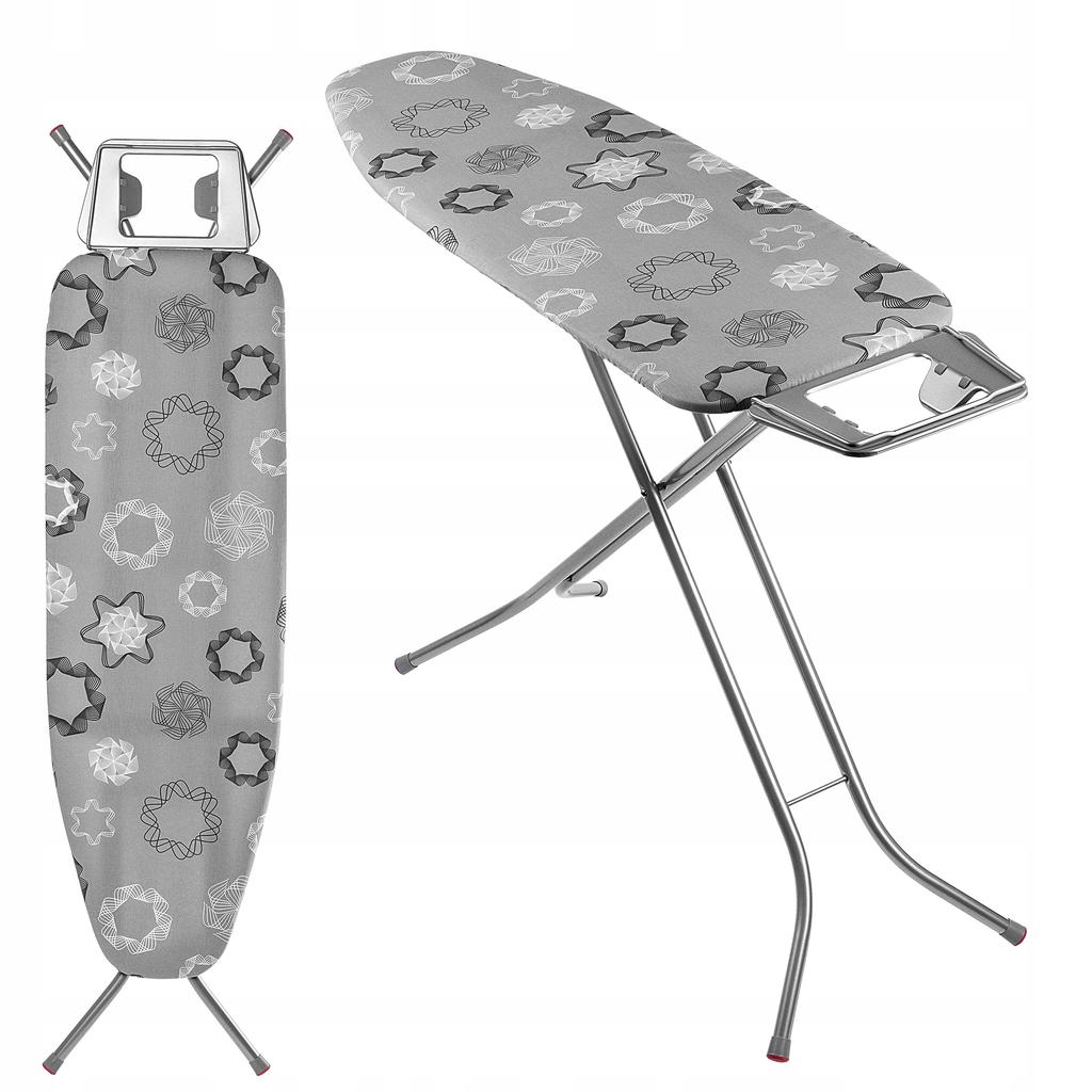 KADAX Ironing Board 120x38cm Wide Top Foldable Iron Holder