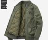 Chaqueta de Algodón Acolchada MA-1 para Hombre para Otoño/Invierno, Abrigo de Vuelo con Cuello de Béisbol