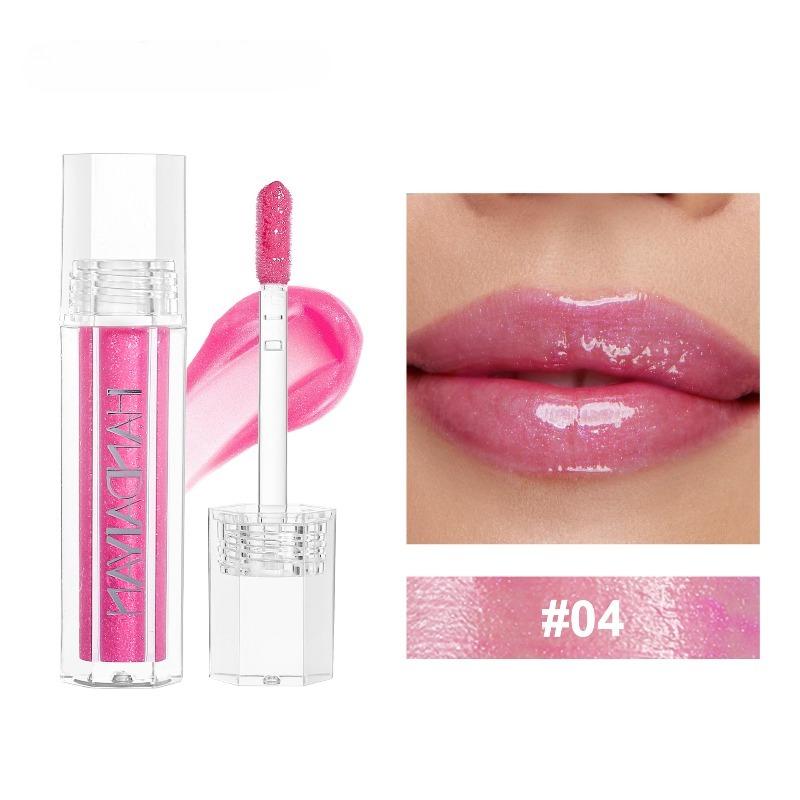 Pearl Lip Gloss - Moisturizing and Shimmering Color Lip Coating - Transparent and Hydrating - Easy To Apply