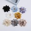 Dual-purpose Large Flower Brooch Handmade Big Flower Hair Clips Elegant Fabric Corsage  Party