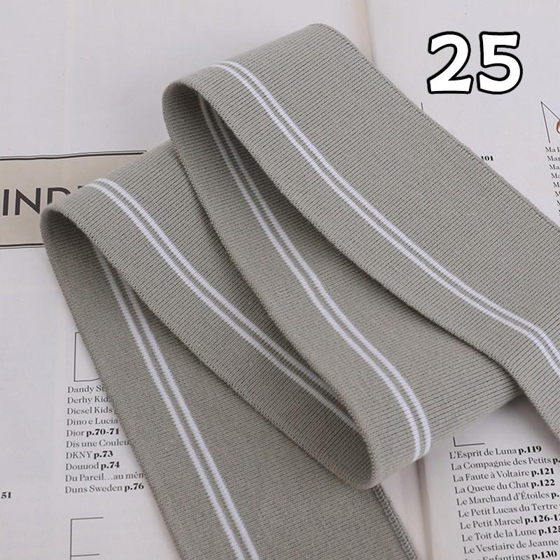 90x6cm Elastic Knitted Fabric DIY Rib Neckline Cuff Hem Knitted Fabric Sewing Baseball Uniform Jacket Clothing Supplies