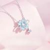 Four-Leaf Clover Luminous Enamel Necklace - Women's Light Luxury Clavicle Chain Holiday Gift