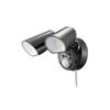 OHM Monban LED Sensor Light, Outdoor, Motion Sensor, Automatic On/Off, 2 Lights, Security, Garden, Yard, Entrance, Parking Lot, OHM Electric
