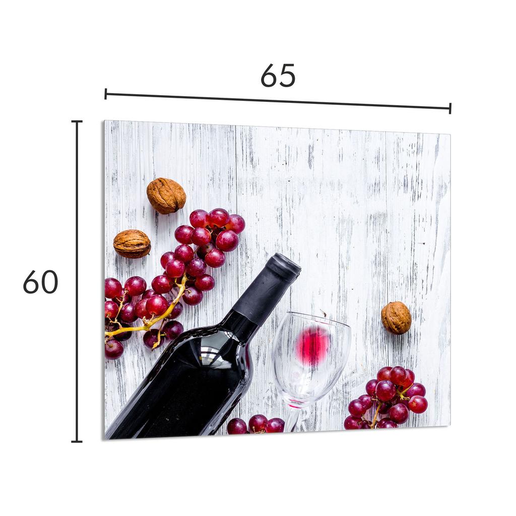 PANEL SZKLANY DO KUCHNI 65x60 Winogrono
