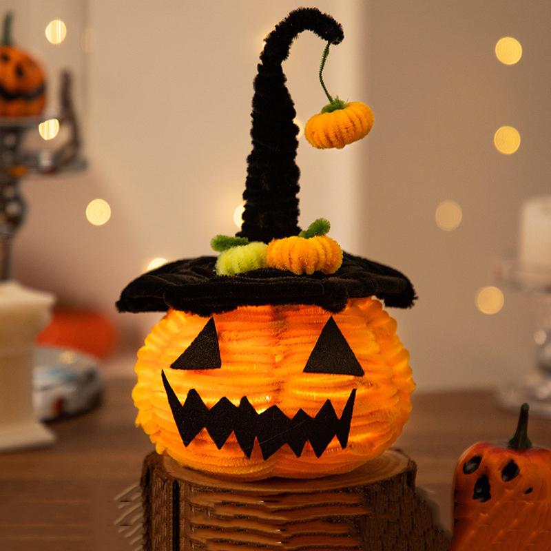 Cadılar Bayramı Balkabağı LED Lamba Fener Dekorasyon Jack-O Fener Hayalet Yüzlü Balkabağı Işığı Bahçe Dış Mekan İç Mekan Parti Ev Dekorasyonu
