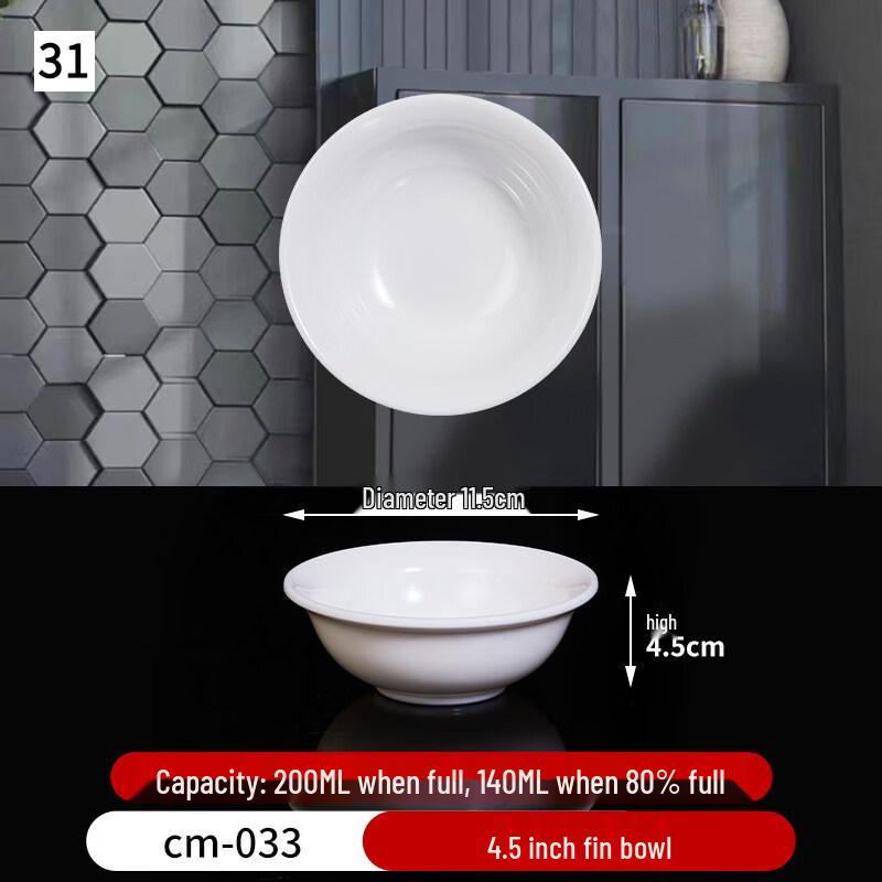 Chinese Style Melamine Soup and Rice Bowl