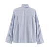 Womens Loose Long Sleeve Striped Button-Up Shirt 2026 Fall Streetwear Casual Top