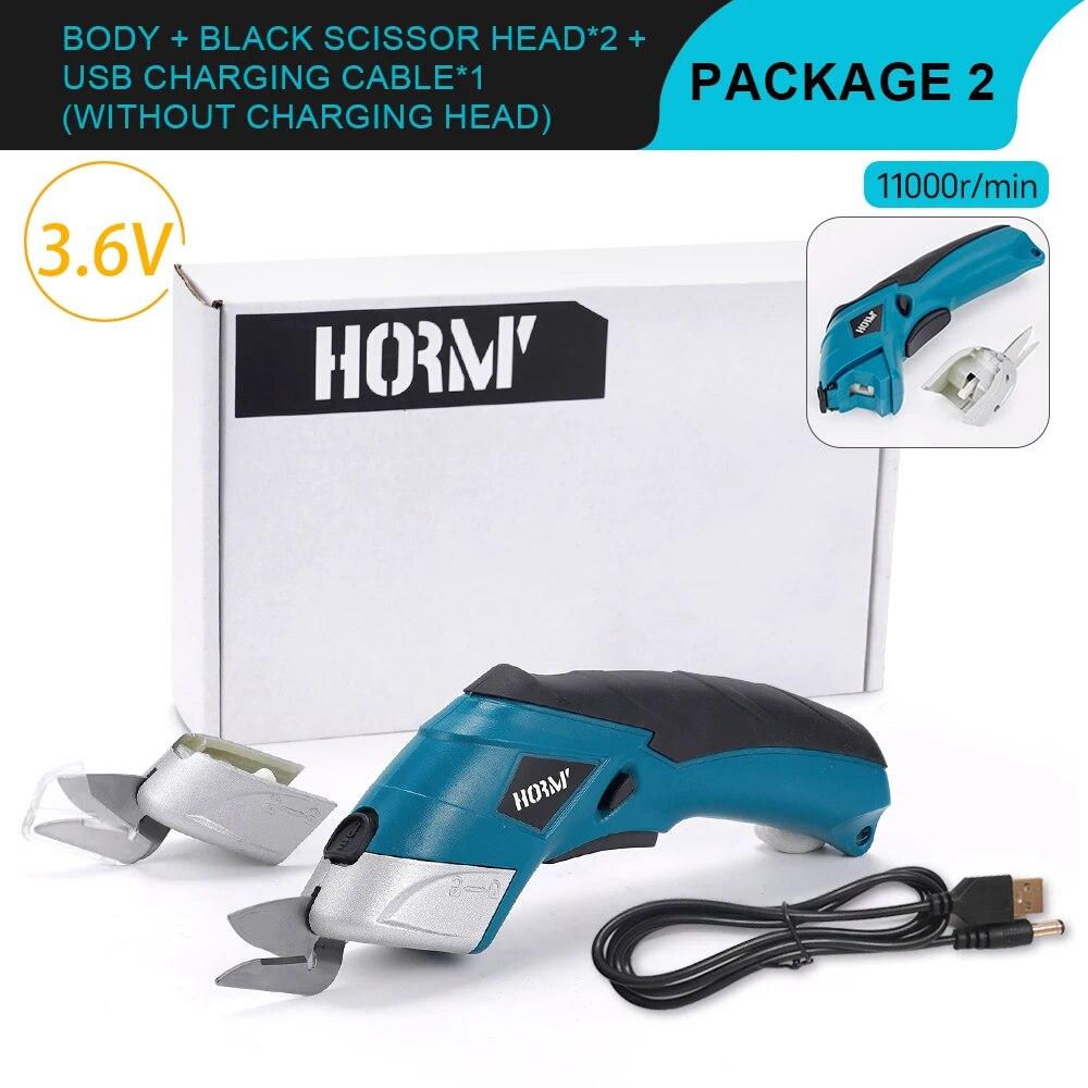 3.6V Multifunctional Electric Scissors Fabric Cutting Machine Leather Scissors With Tungsten Steel Blades USB Rechargeable Tool