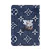 Louis Vuitton Pocket Organizer Denim Brand Letter Hot Stamping Denim Card Holder Regular Men Card Holder Blue M27560