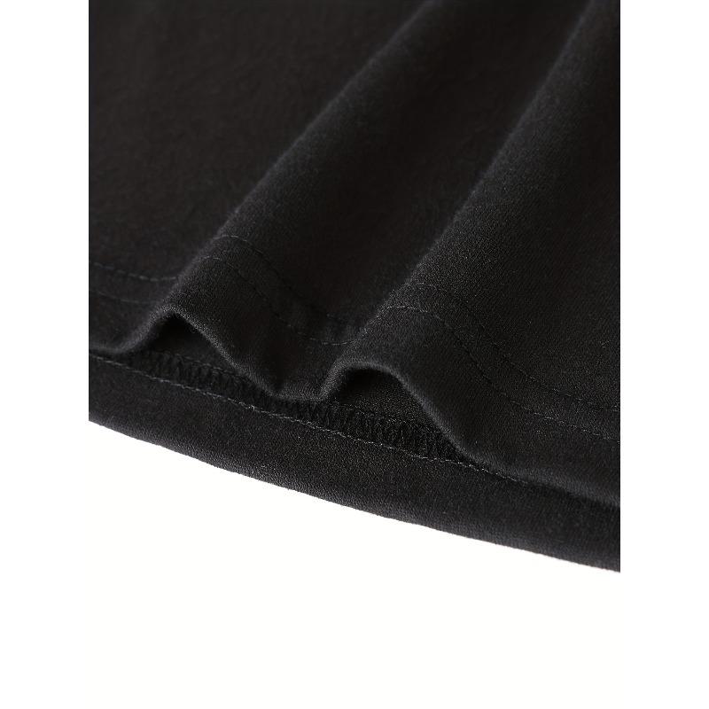 European sizes I Didn't Do It Print Boy's Short Sleeve T-shirt Breathable Loose Fitting Round Neck Creative Pattern Casual Top