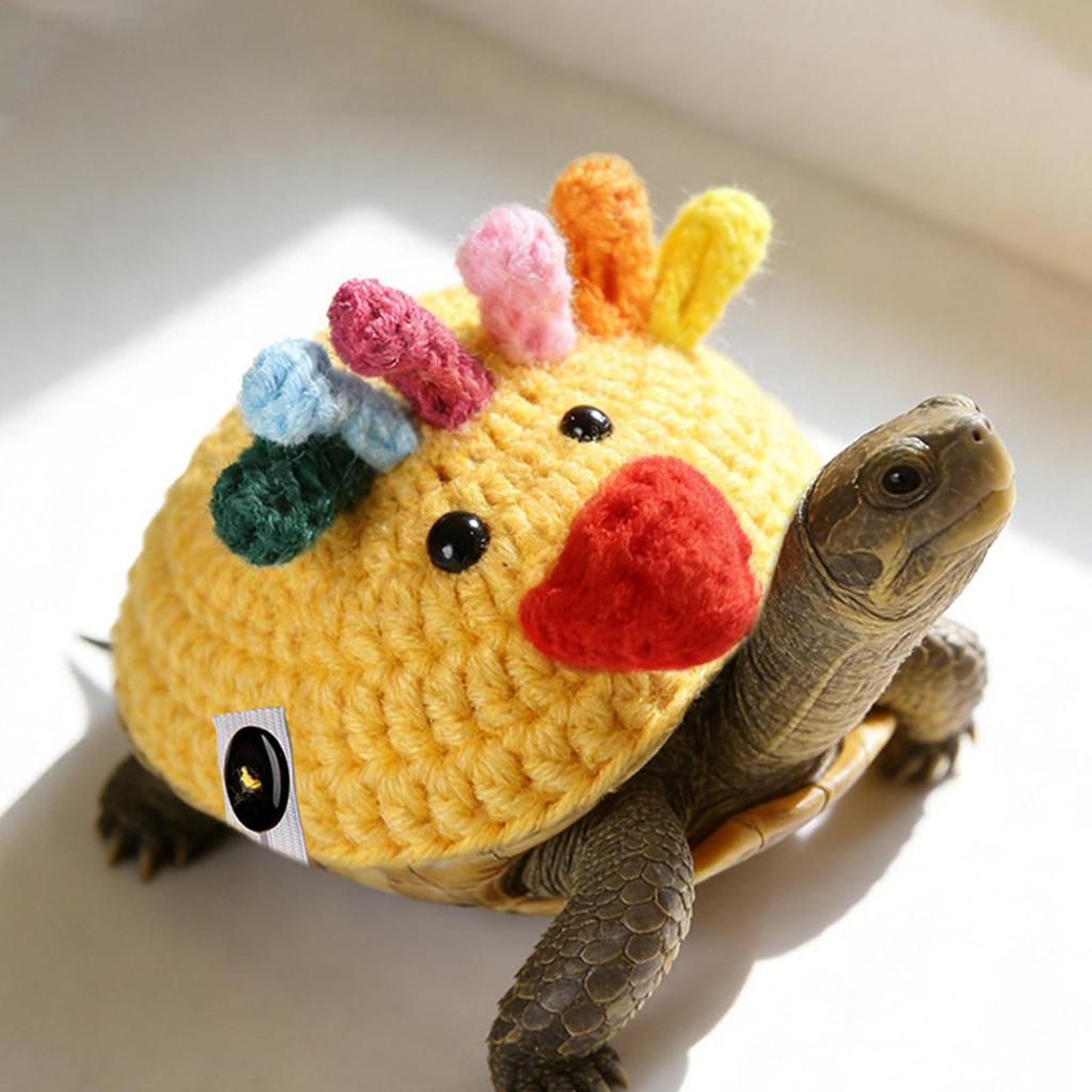 Tortoise Sweater Tortoise Knitted Outfits Turtle Knitted Clothes for Terrarium Aquarium Enclosure Home Winter Daily Outdoor