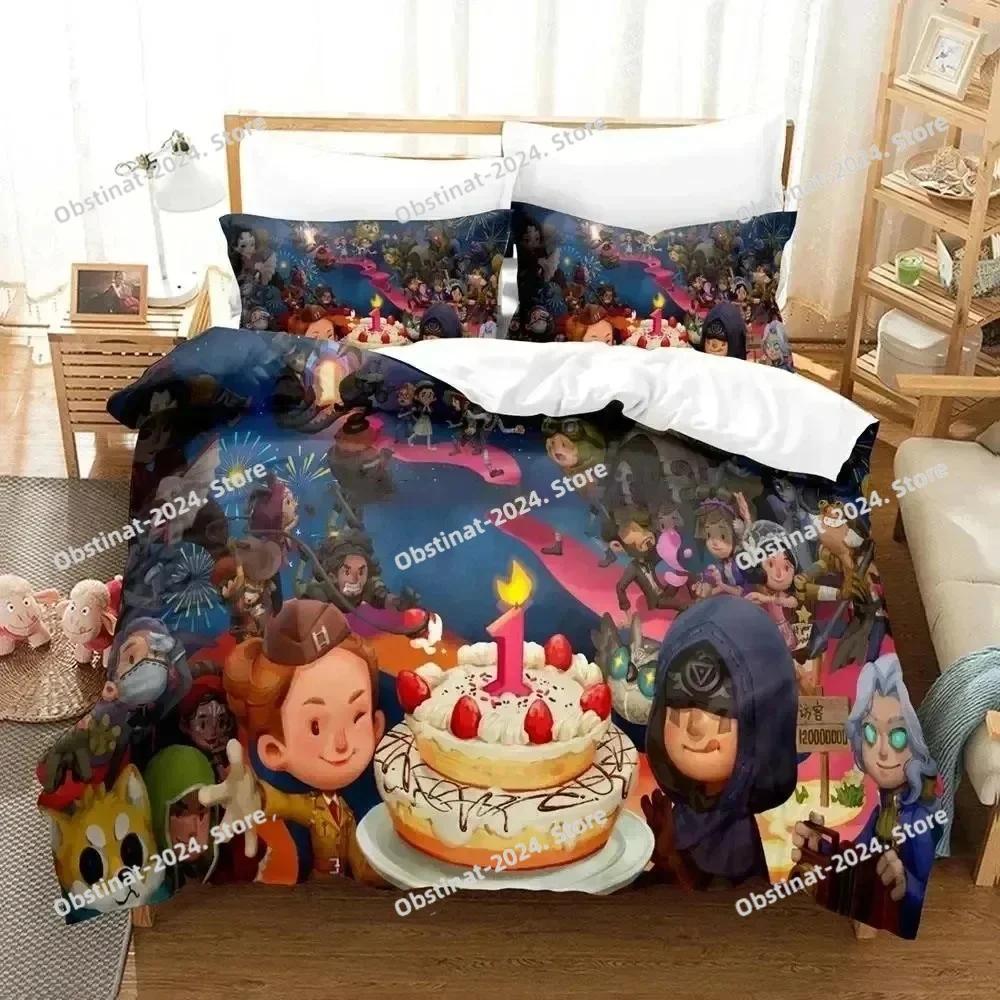 3d Anime Game Identity V Bedding Set Printed With Pillowcase Bed Duvet Cover Soft Single Double Queen Super King Size Boys Adult