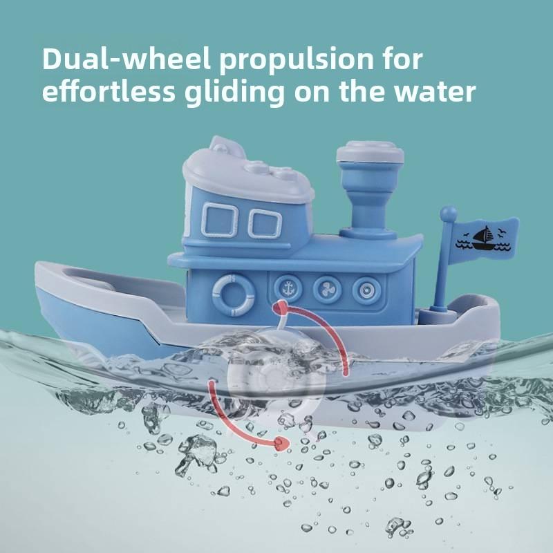 Baby Bath Toy Sea Ship Plastic Water Play For Kids Bath Time Fun