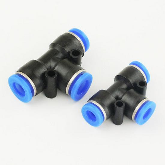 PE T-type Pneumatic Quick-connect Tee Connector 4-12 Mm