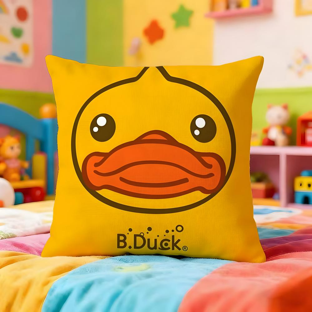 Cute Brand B-B.Duck Cushion Cover Premium Soft Pillowcase Skin-Friendly Breathable Multi-Purpose For Home Office Travel