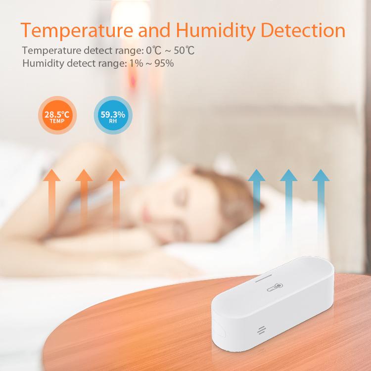 Tuya Zigbee Smart Temperature and Humidity Sensor Micro USB / Battery Powered Home Security Work with Homekit Alexa Google Home