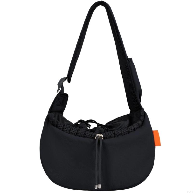 Shoulder Pet Carry Bag for Small Dogs, Water-Resistant Shell, Top Opening, Air Panel Trim for Daily Home and Travel Use