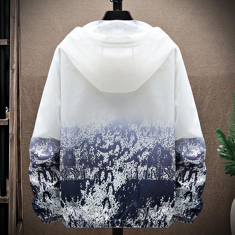Sunscreen Clothing Men's Summer Casual Ice Silk Breathable Large Size Sunscreen Clothing Men's Coat Fishing Clothing Outdoor Skin Clothing
