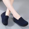 New White Casual Sports Women's Shoes, Fashionable Height Increasing Platform Denim Shoes, New Set Foot Work Walking Shoes, Boat
