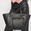 New MICHAEL KORS Carine Leather Tote Bag Shopping Bag Shoulder Bag Handbag Medium Size Women's Black 30S1GCCT3L001