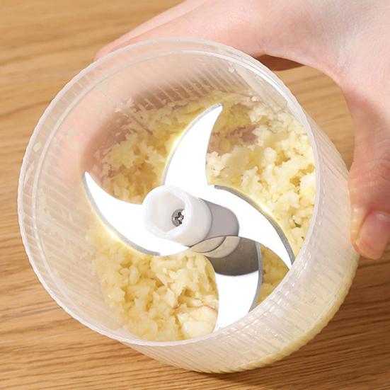 Electric Garlic Chopper Mini Rechargeable Cordless Veggie Chopper with 6 Blades Portable Electric Garlic Mincer for Kitchen Gadget