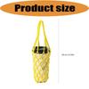 Portable Cup Wrap with Cord Pattern and Carry Handle, Light Outer Coverage for Takeaway Coffee and Desk Beverage Use