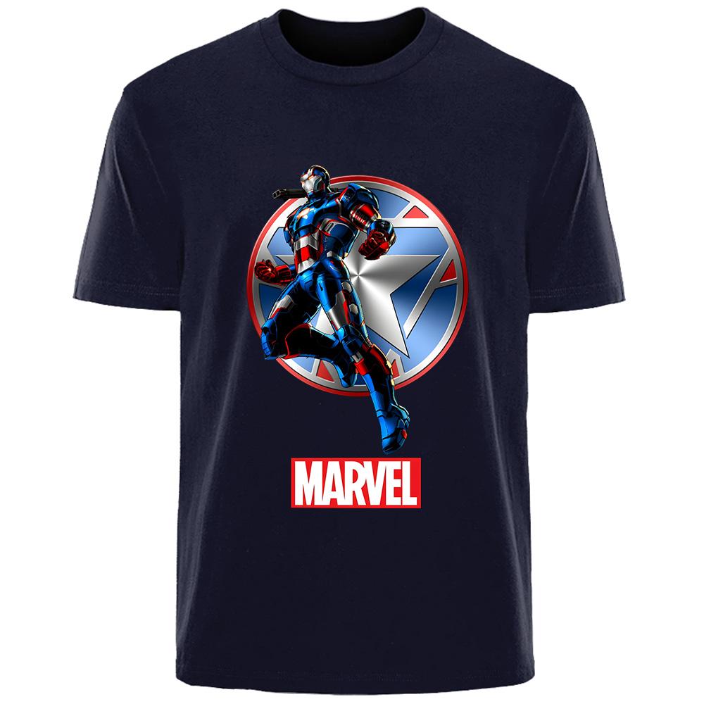 Marvel Avengers Superhero Tshirt  Iron Man Black Panther Cotton summer Tshirt Suitable for both men and women