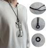 1pc Unisex Adjustable Eyeglass Strap - Durable Metal Ring Cord Holder, Portable Fashion Accessory for Travel/Sports/Outdoor
