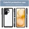 For ViVo V60 Case ViVo V60 T4 Pro Cover TPU Border Acrylic Backplane Durable Bumper Protective Phone Cases On ViVo T4 Pro Funda