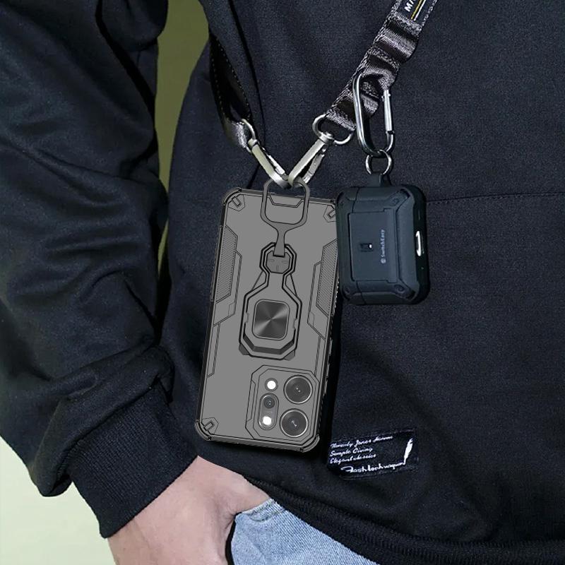 Armor Funda Für OPPO Reno 14 Reno14 Pro 5G Kameraobjektiv Armor Handyhülle Für Reno 14 Pro Auto Magnetische Halterung Ring Hülle