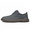 Retro Genuine Leather Men Shoes Casual Non Slip Wear Resistant Suede Daily Business Shoe Hot Sale Round Toe Low Top British Styl