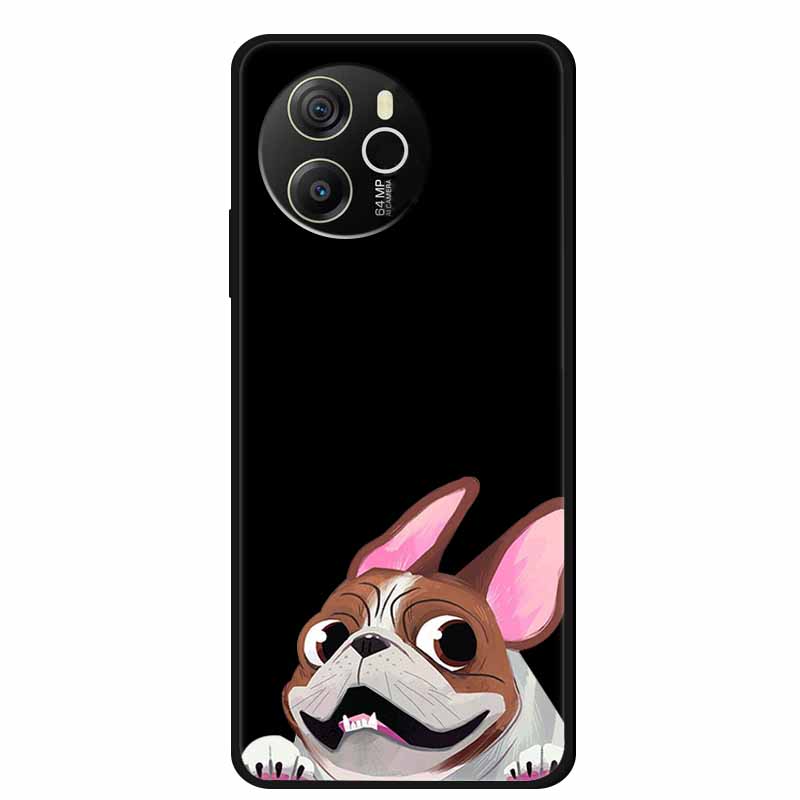 Coque For Blackview Shark 8 Case Cute Cartoon Black Silicone Soft Phone Cases For Blackview Shark 8 Back Cover Case Shark8 Funda