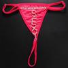 Fashion SEXY Letter Thong Panties Body Jewelry for Women Bling Rhinestone Waist Chain Thong G String Bikini Swimsuit