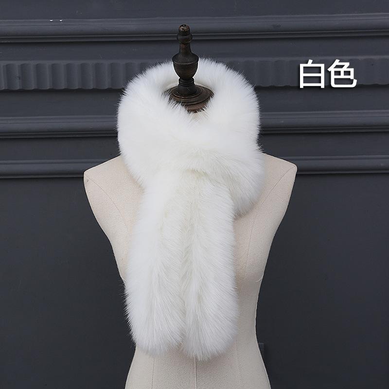 Korean Faux Fur Women's Collar Scarf Cold Winter Warm Fur Collar Scarf Wrap Winter Neck Warmers