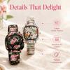 Elastic Quartz Bracelet Watch Stainless Steel Stretch Strap Watch Square Wristwatch  Women