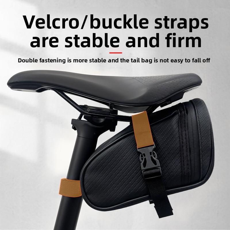 Bicycle Rear Seat Bag With Pvc Leather For Cycling Storage And Commuting