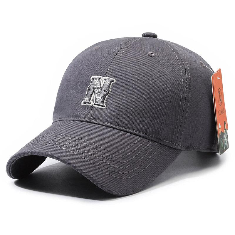 New Baseball Cap Embroidered Soft Top N Sports Sunscreen Men's and Women's Sun Hats Breathable Versatile Casual Cap