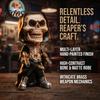 Halloween Skeleton Warrior Sculpture, Resin Art Soldier Figurine Statue Home Decor, Gunner Model Ornaments for Desktop Gaming Room Office Desk,