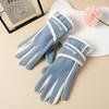 Warm Fleece Lined Touchscreen Gloves Outdoor Cycling Hiking Running Winter Use Unisex One Size