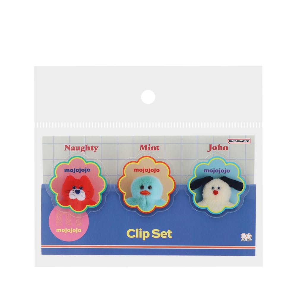 

Канцелярский набор Mojo Jojo S3626431 Sun-Star Клипы, 3 шт., Акрил, Синий, синий