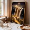 Pearl DIY Star River Waterfall Art Kits 15.7x19.6inch Gem Art Pearl Painting Kits Without Frame for Adults Gift Idea Home Wall Decor